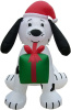 7 Foot Dalmatian Puppy Dog With Present Christmas Inflatable